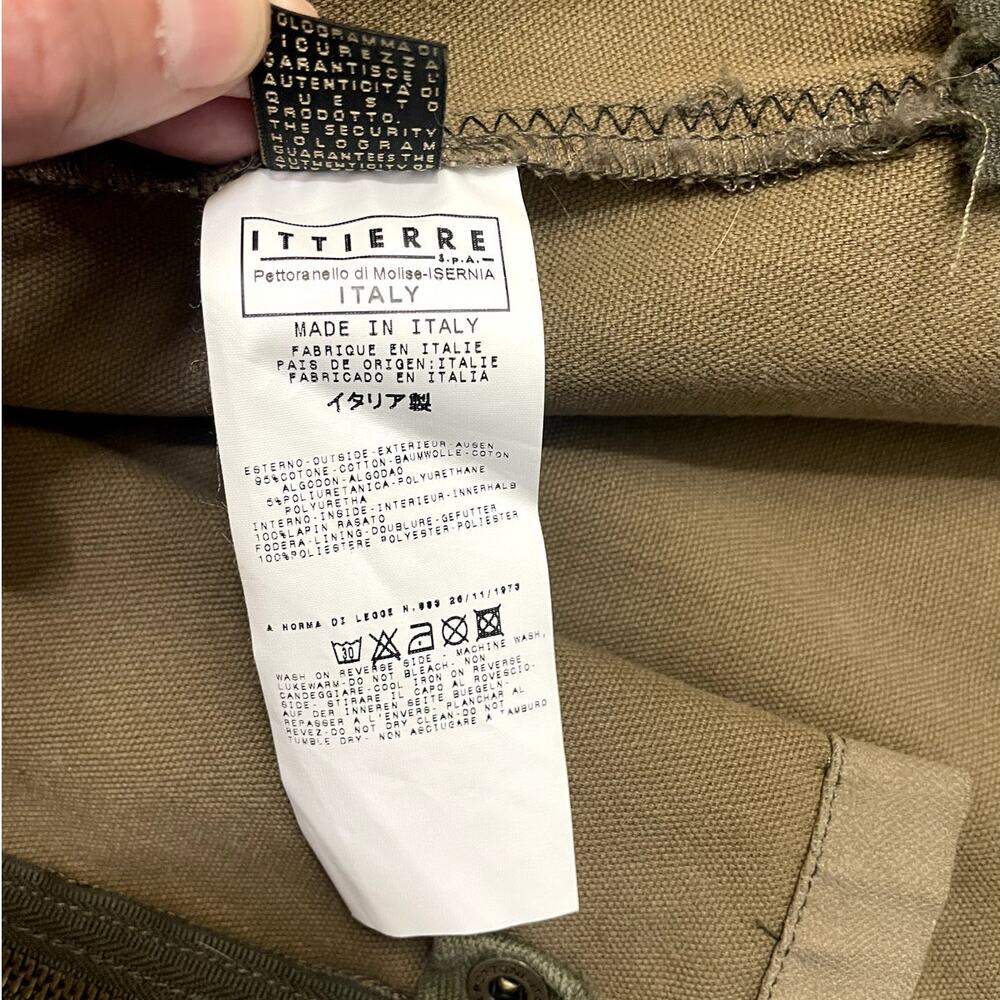 Just Cavalli Military Cargo Jacket Classic Y2K Designer Olive Green Men's Sz 40 - Picture 13 of 16